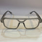 RAM Matte Grey Transperent Frame Transperent Shade Unisex Sunglasses 66802 52 16-145