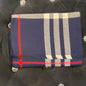 Bur Rub Navy Blue Colour With Black Grey Red Line Imported Muffler 49076