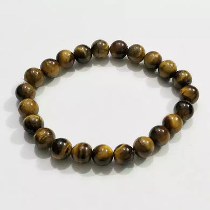 Tiger Eye Beads Unisex Bracelet Natural Stone