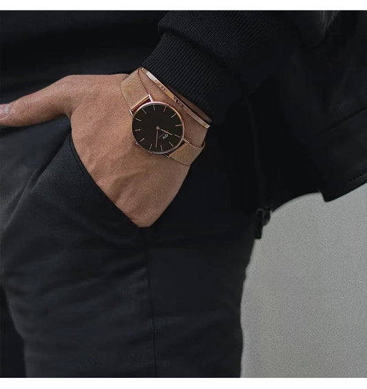 WD Slim Formal Casual Watch For Men with Original Box Men Watch