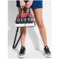 EUG Black Red White Genuine Leather Premium Quality Bowler Bag - Black Multi Limited Hand Bag