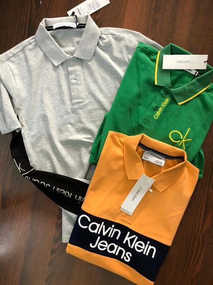 KC LAC Green Colour With Front Yellow Embroidery Deign Store Article Collar Tshirt 788510 03082023
