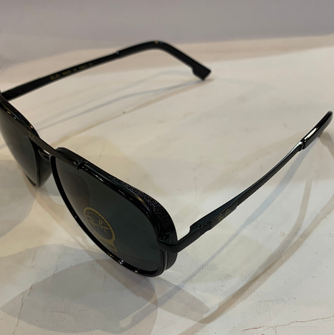 YAR RB Black Frame Black Shade Unisex Aviator Sunglass RB4414 58 14-135