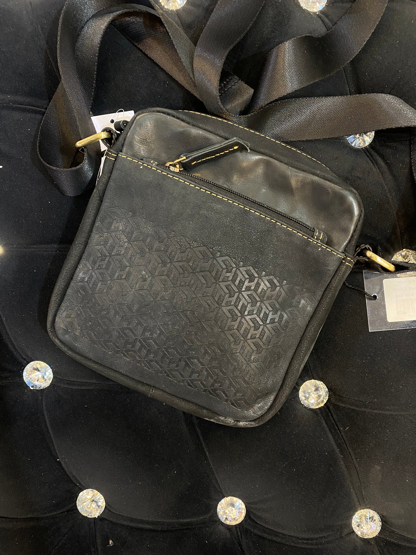 Mot Black Colour With Multiple Zipper Pocket Surplus Unisex Small Side Bag 113905