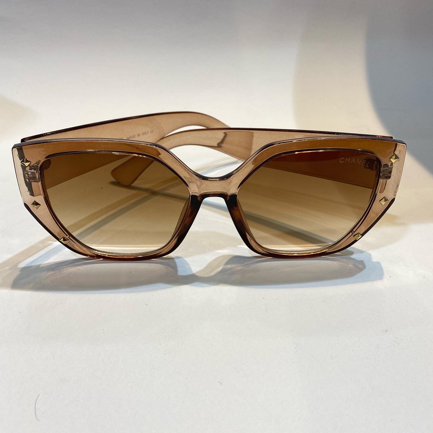 AHC Glossy Brown Frame Brown Shade Unisex Branded Sunglasses