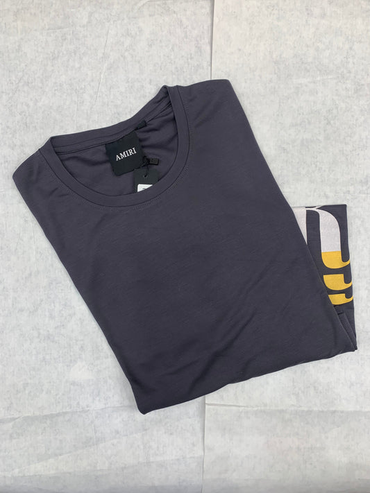 IMA Dark Grey Colour With Front Ima Print Lycra Fabric Tshirt 50212