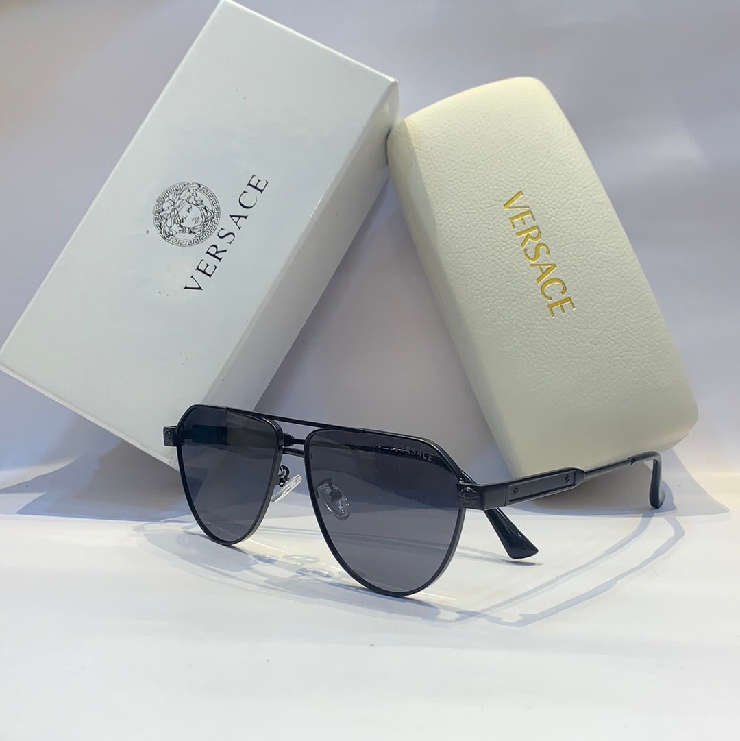 Ver rev Glossy black Frame black Shade Unisex Sunglass 2308 51 19 142