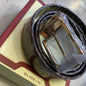 Rub Black Colour Gold Buckle Men’s Belts 12038