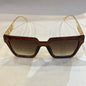 REV Brown Frame Golden Stick Brown Shade Unisex Sunglass LH082 55 20-145