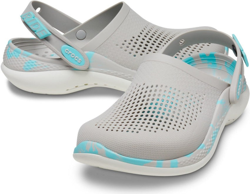 Ride Lite Grey Sky Blue Imported Clogs 2301060