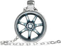 Sliver Car Rim Wheel Pendant Necklace Chain 50297
