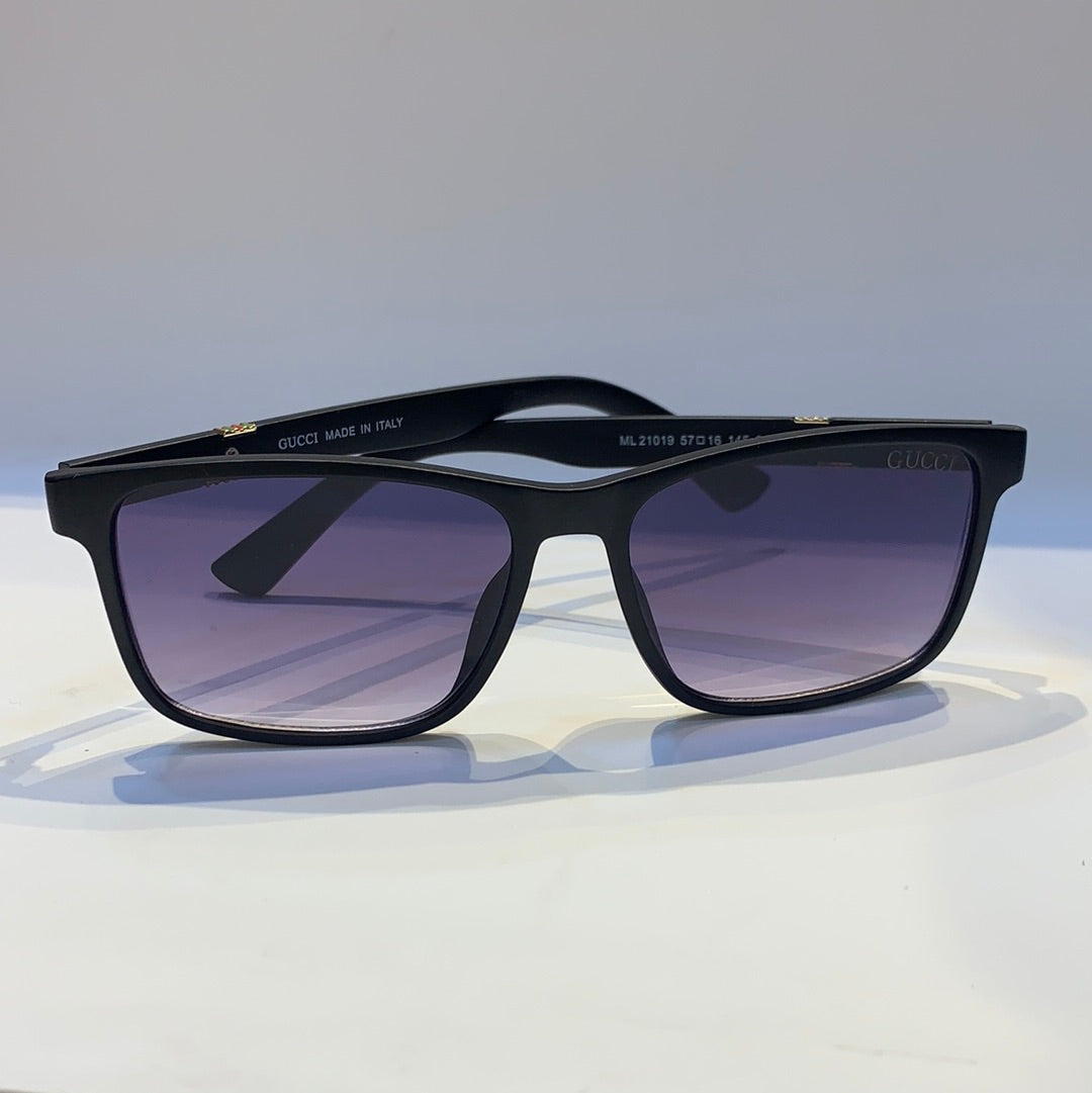 Cug Black Frame Black Shade Sunglass ML21019 57 16 145