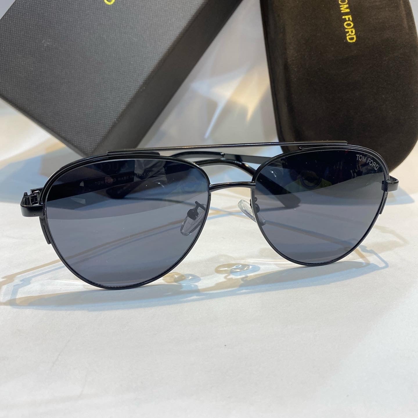 MOT Black Frame Black Shade Unisex Branded Sunglasses