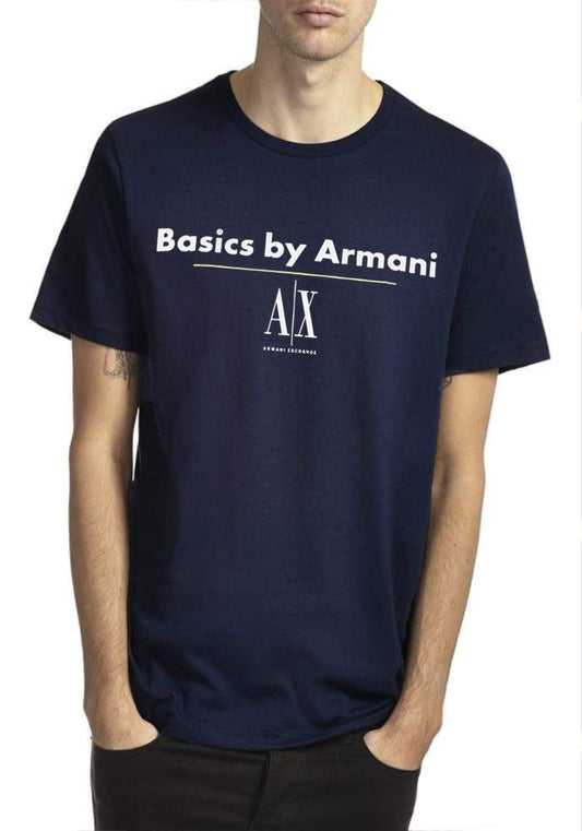MRA Navy Blue Color With Front Print Premium Lycra Fabric Tshirt 861036