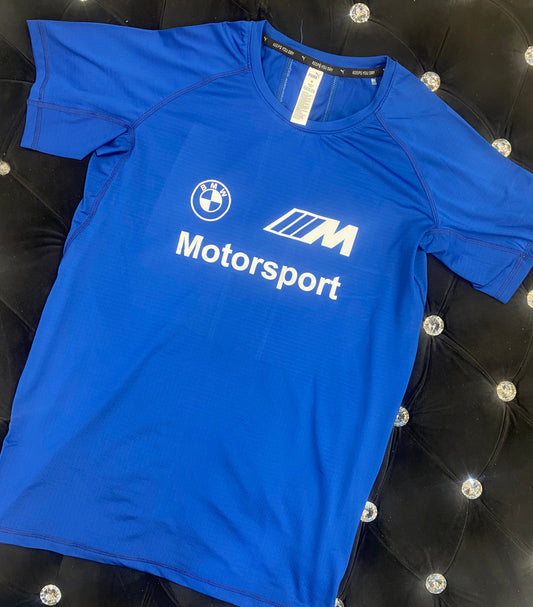 MUP BMW Motorsport Navy Blue Colour With Front Print Dry Fit Sports TShirt 821301