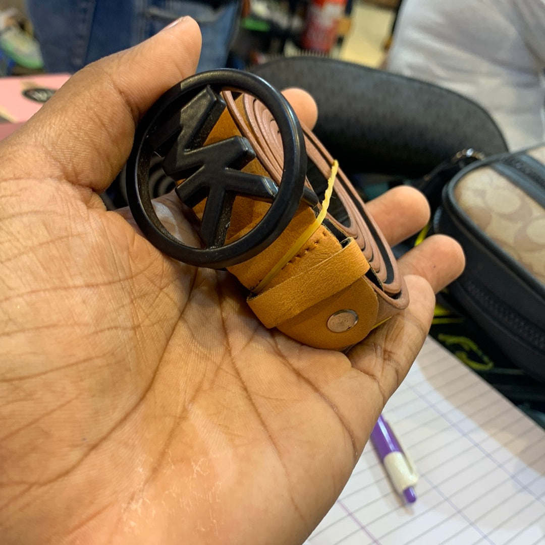 Km CIM Brown Belt With Black Buckle Ladies belt 12160