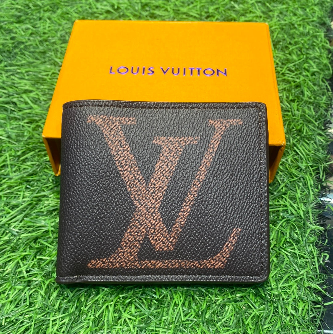 Branded Luxury Italian Leather Wallet Model Brown Khaki  60223092