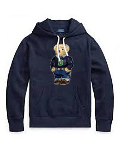 RL LOP POL Teal Colour Hoodie Teddy Bear Man Unisex  9152