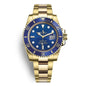 LOR Gold Chain Blue Dial Automatic Chain Men Watch