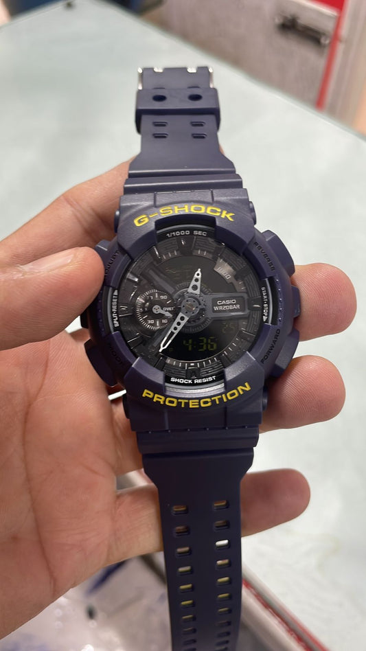 Hsg Purple Black Water Resistant Sports Watch with Original Box