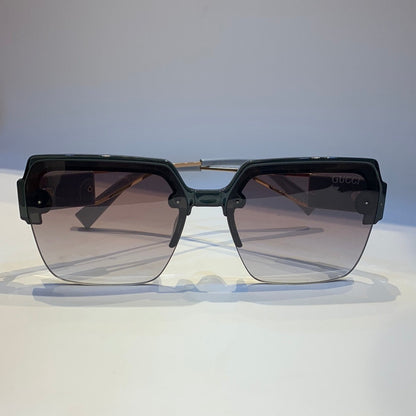 Cug Grey Gold Frame Black Shade Sunglass P003 C4 52 18-139