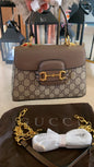 Cug Monogram Print Brown Colour Hand Ladies Sling Bag 703848