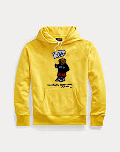 RL LOP POL Teal Colour Hoodie Teddy Bear Man Unisex  9152