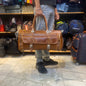 Tan Colour Genuine Leather Heavy Quality Duffle Bag 5208