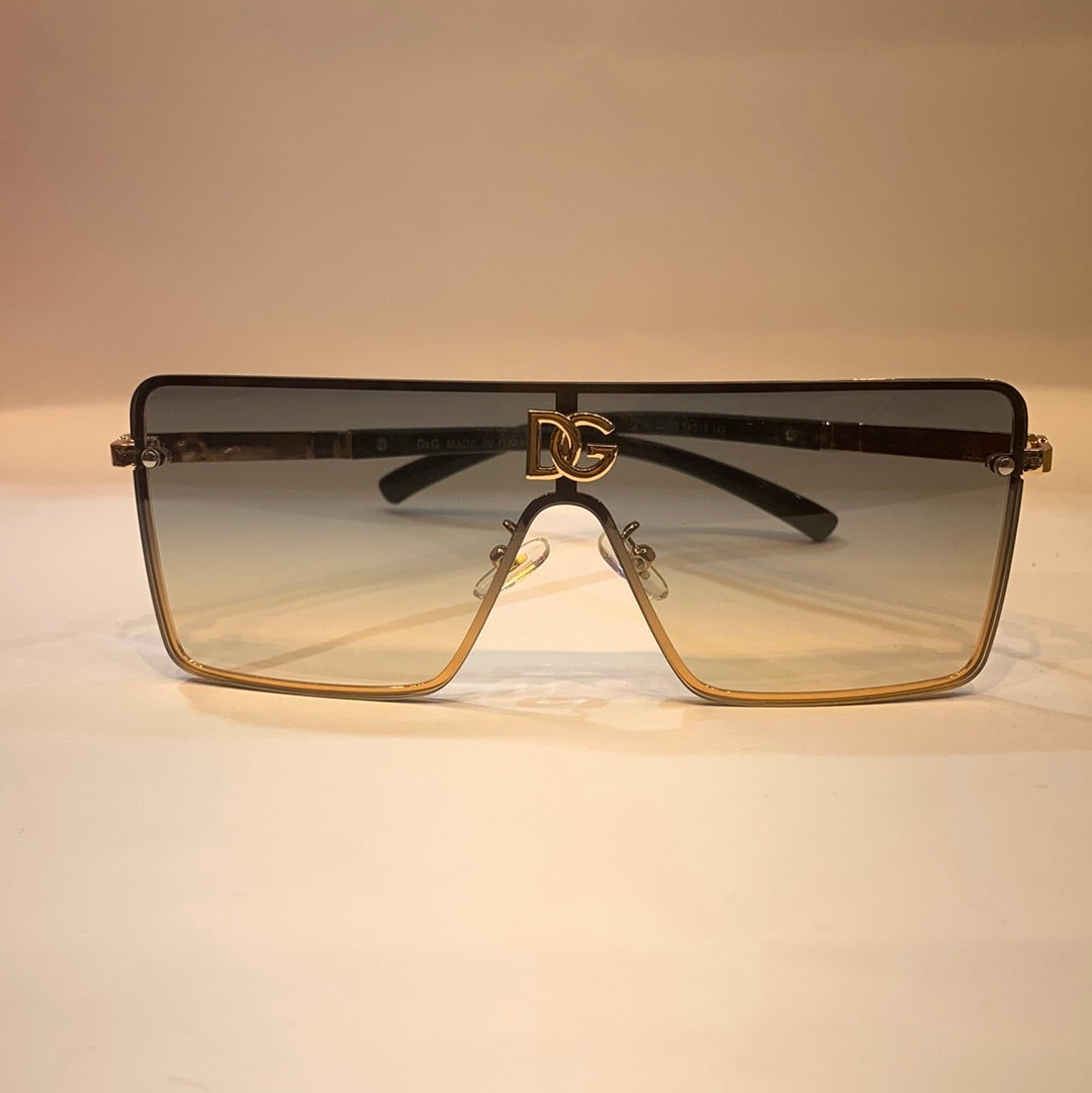 LOD Copper Frame Blue Gold Shade Unisex Sunglass 22006 59 15 142