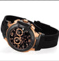 Sit Black Silicone Strap Chrono Watch for Men 401906