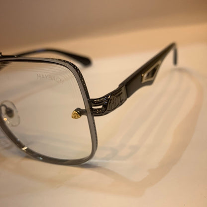 YAM Sliver Frame Transparent Shade Unisex Sunglass Z62 57 19-140