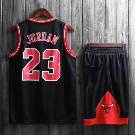 Black ROJ 23 Jersey Shorts Set