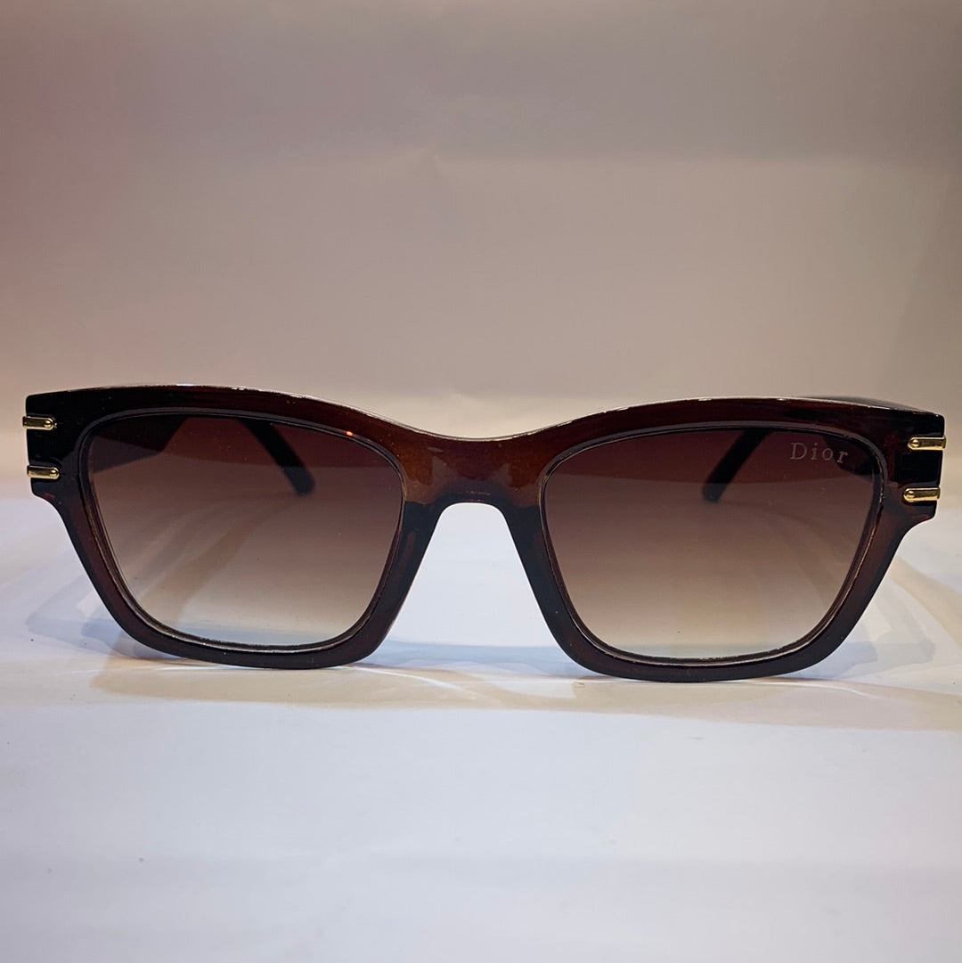 OID Glossy Brown Frame Brown Shade Unisex Sunglass SU8 53 20-148