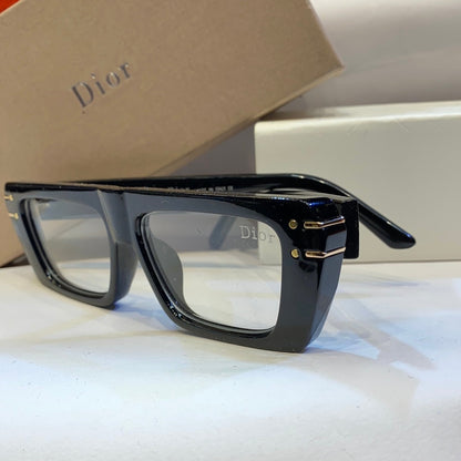 OID Black Frame White Shade Unisex Branded Sunglasses D29 5417-142