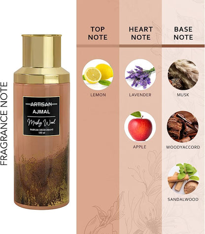 Artisan Ajmal Unisex Musky Wood Parfum Deodorant 150 ml