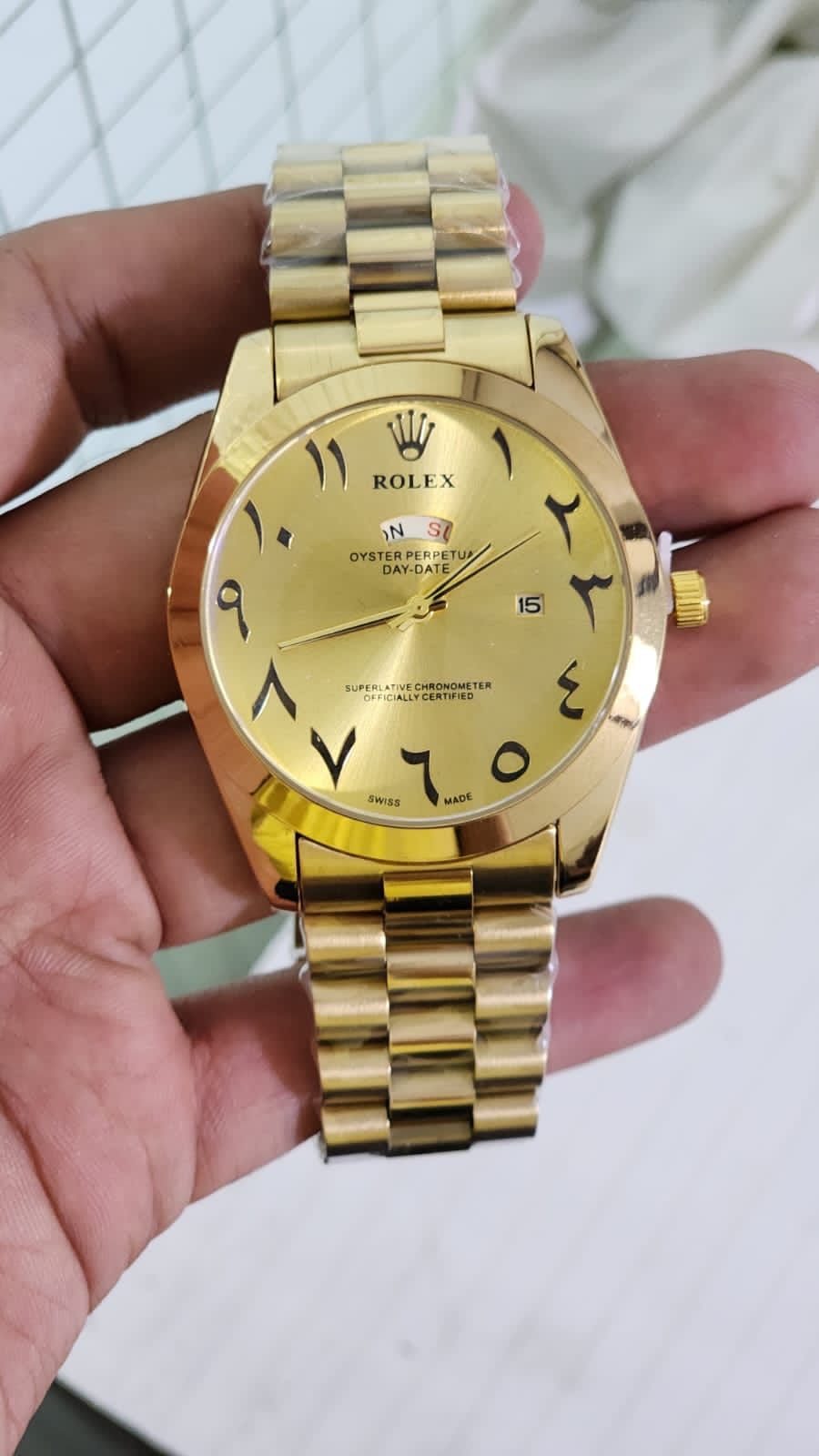 Lor Gold Chain Gold Dial Day Date Men Watch 901345
