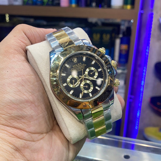 LOR Sliver Gold Chain Gold Dial  Automatic Chain Watch For Men Watch 400192