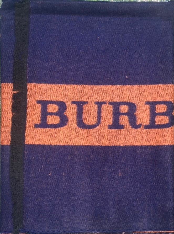 Bur Rub Navy Blue Colour With Orange Rub Logo Imported Muffler 49017