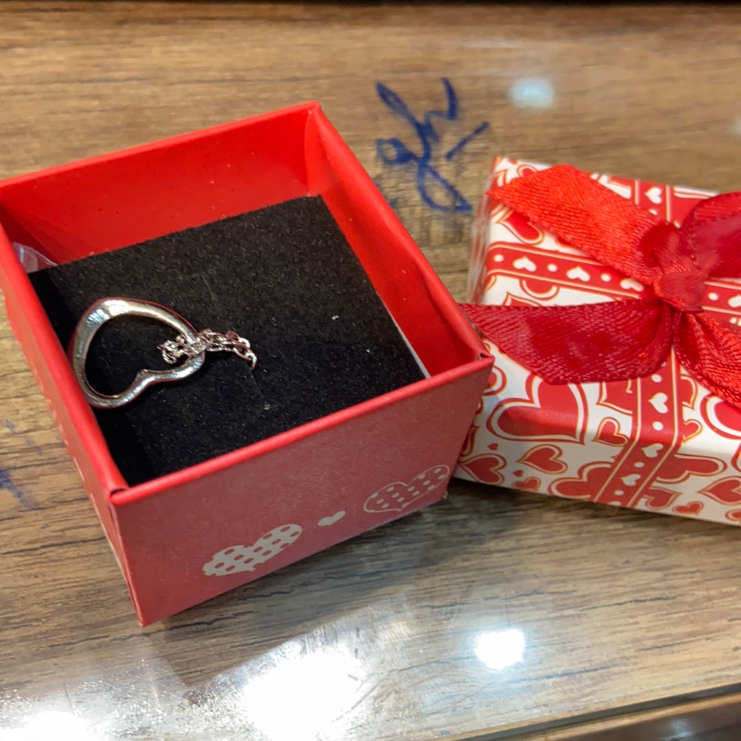 Silver Heart Shaped Pendant