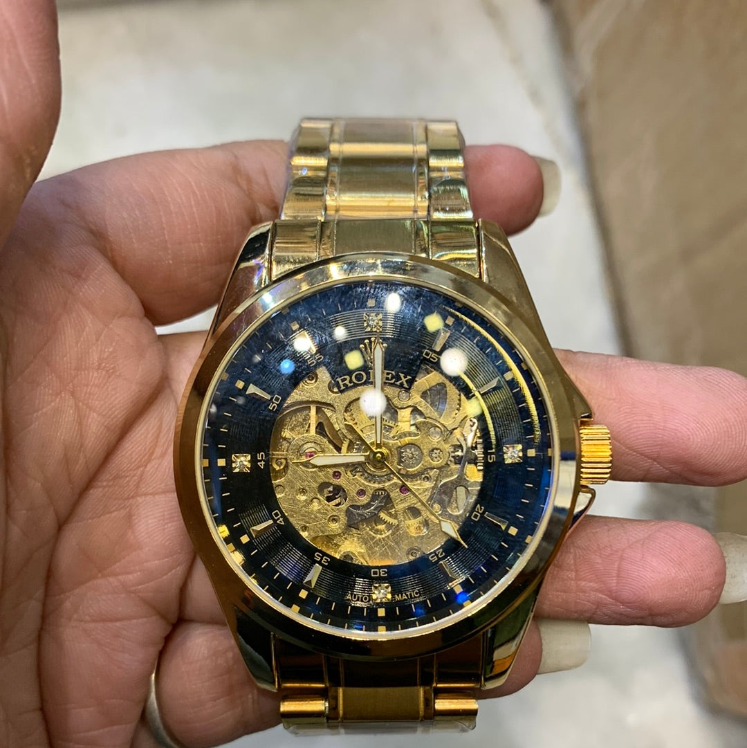 Lor Gold ChainP Black Dial Automatic Men Watch 901178
