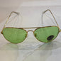 YAR RB Gold Frame Light Green Shade Unisex Aviator Sunglass RB 3026 62 14-135