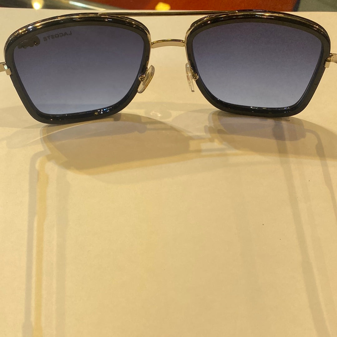 Black Silver Frame Dark Blue Shade CAL Sunglass