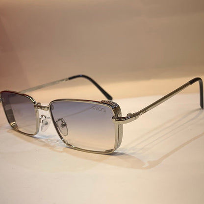 CUG Sliver  Frame Transparent  Shade Unisex Sunglass