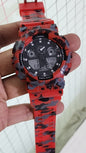 Hsg Red Military Water Resistant Sports Watch With Orignal Box