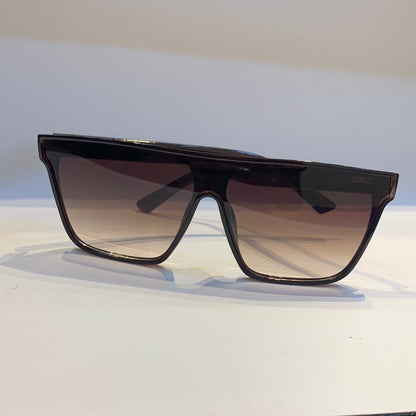 Cug Glossy Brown Frame Brown Shade Unisex Sunglass 9485 59 14 145