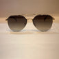 VAD Gold Frame Brown Shade Unisex Sunglass 2A589 56 16-141