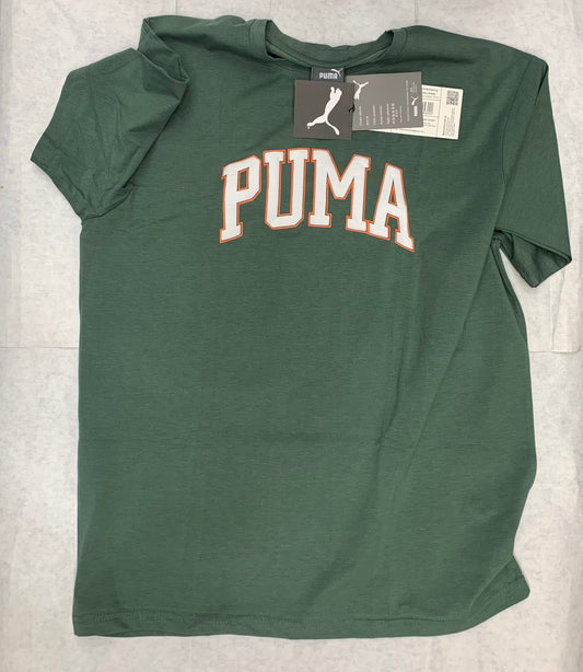 MUP Olive Green Colour With Mup Puff Print Lycra Fabric Tshirt 50122