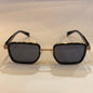 Lab black golden frame black shade sunglass 98038 52 18-142
