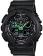 Black Green Water Rasistant Sports Watch With Orignal Box