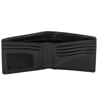 BLACK LEATHER BIFOLD Men Wallet